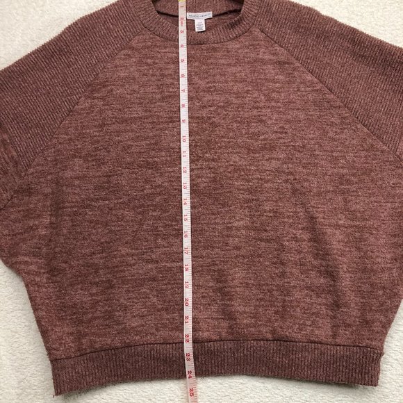 MELROSE AND MARKET Pullover Knitted Raglan Sweater Size XXS Maroon Made in USA - Picture 7 of 11